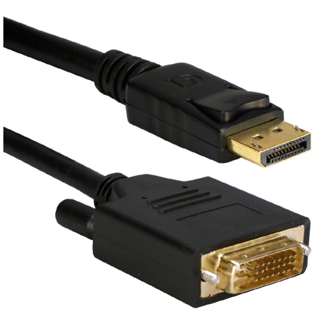 QVS DisplayPort Male to DVI-D Male 15 ft. - Black