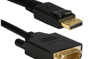 QVS DisplayPort Male to DVI-D Male 15 ft. - Black